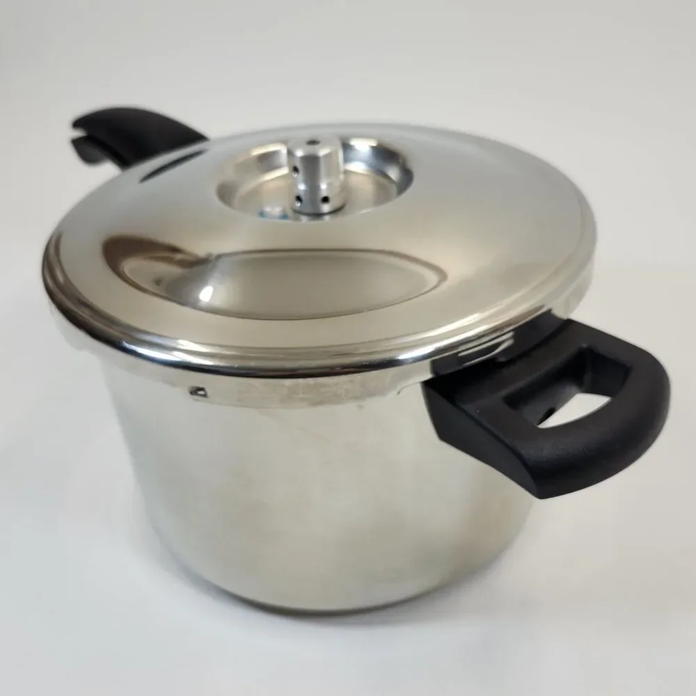 Kuhn Rikon Pressure Cooker Duromatic 5L Stainless 18/10 Swiss Switzerland 30352